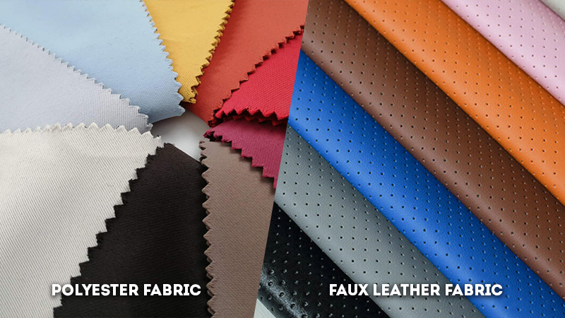 polyester fabric vs faux leather