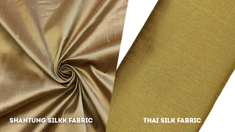 shantung silk vs thai silk