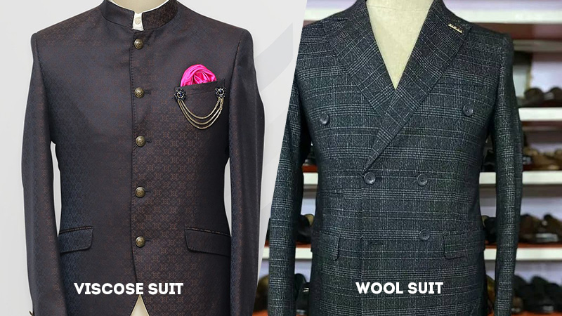 viscose vs wool suit