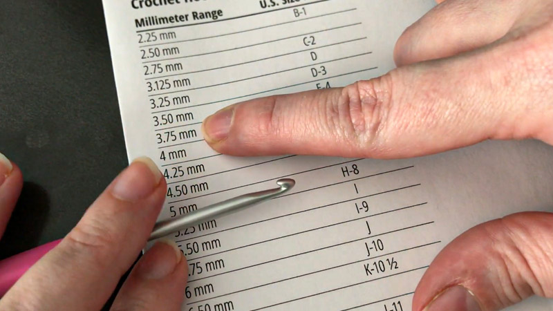 Crochet Hook Size Chart Conversion