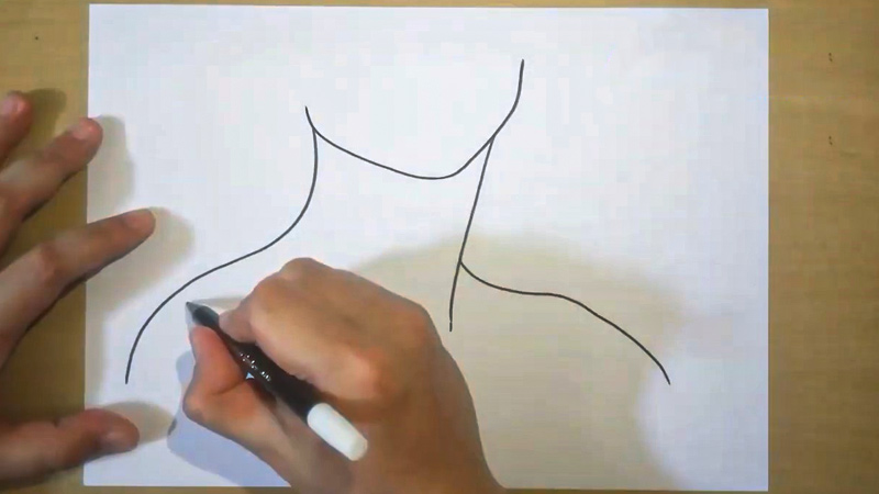 Draw the Collarbone sketch Structure