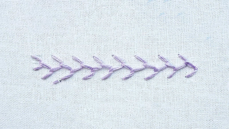 Feather Stitch Embroidery