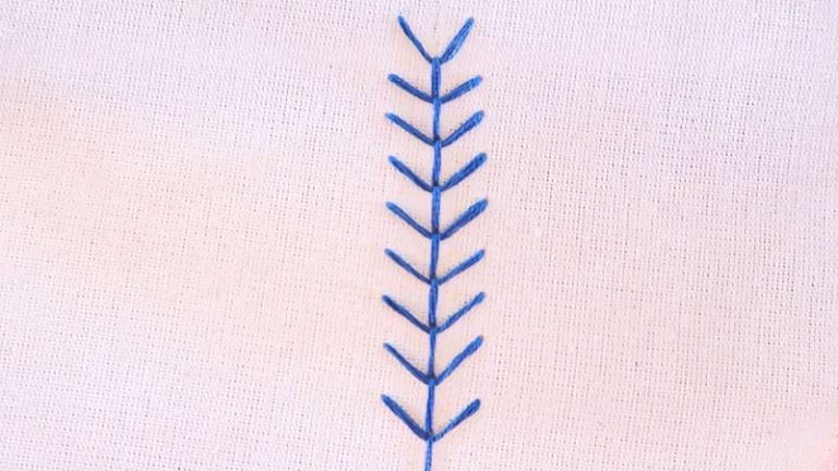 Fern Stitch In Embroidery