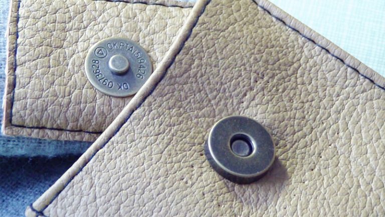 How To Add A Magnetic Snap To A Leather Purse