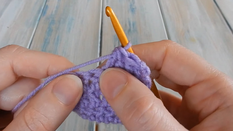 Insert hook into the next stitch