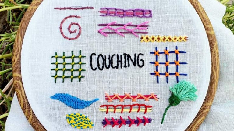 Mastering the Couching Stitch: Easy Embroidery Step by Step
