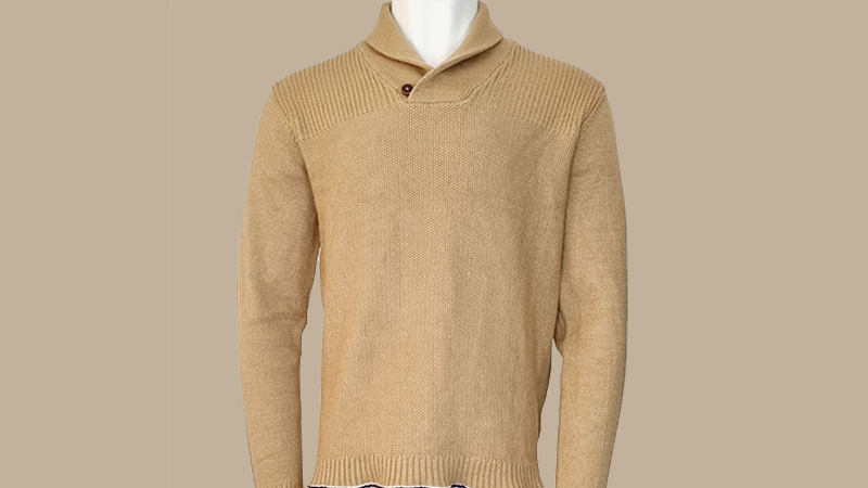 Men's Shawl Collar Sweater