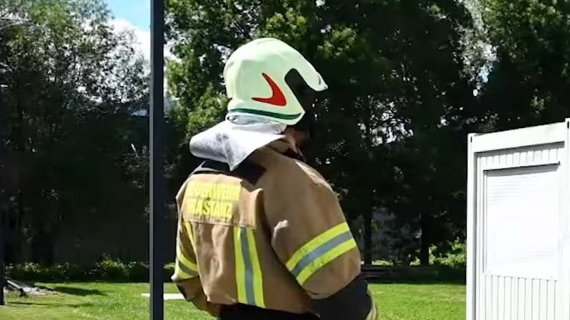 Put on protective gear