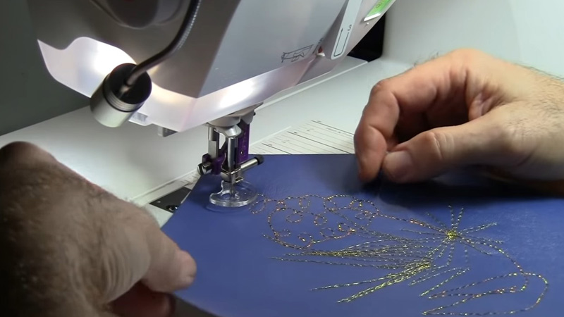 Sew With Metallic Thread