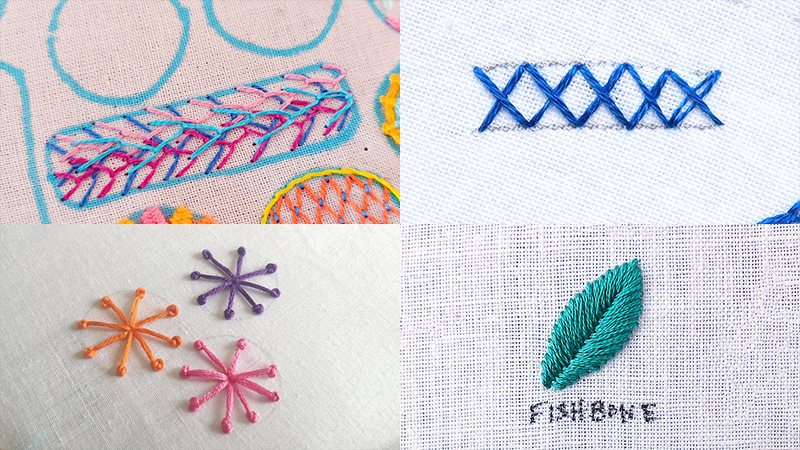 Types of Embroidery Stitches