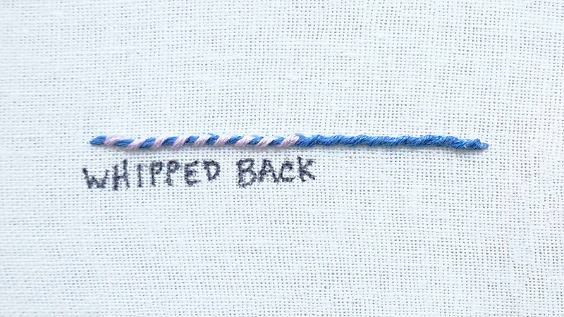 Whipped Back Stitch