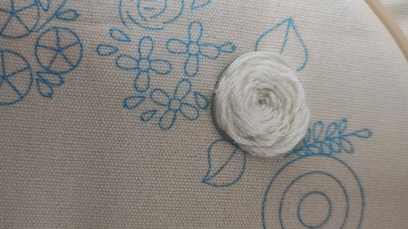 Woven Wheel Stitch