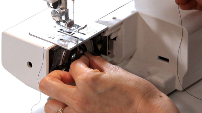 Bottom Spools on a Sewing Machine