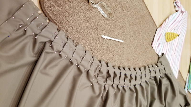 Cautions When Sewing Pleats