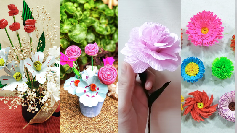 Different Types of Paper Flowers