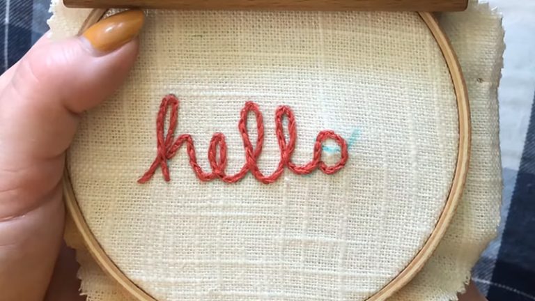 How to Embroider Letters by Hand