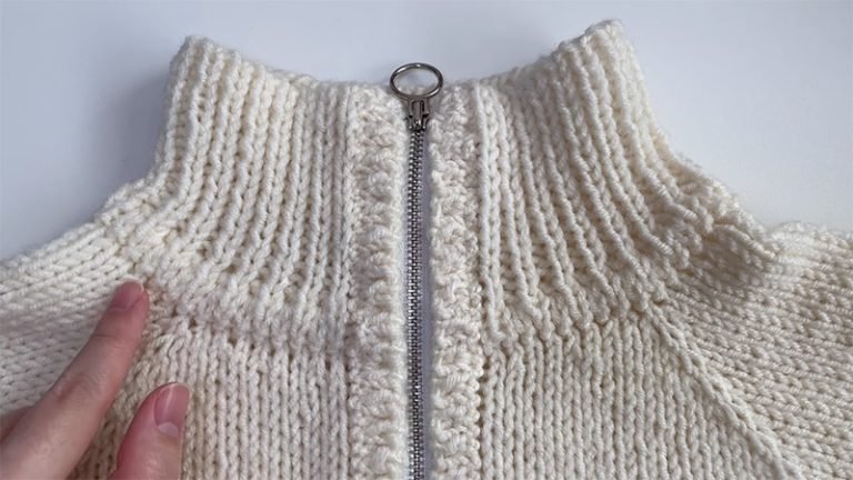 How to Put a Zipper in a Hand Knit Sweater