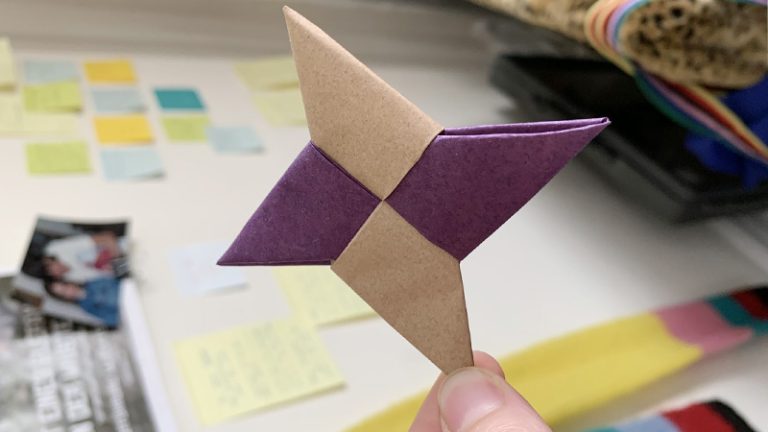 How to Make a Paper Ninja Star