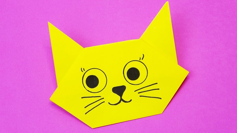 Origami Cat Face