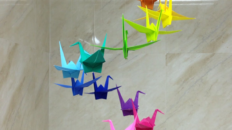 Origami Crane Mobile