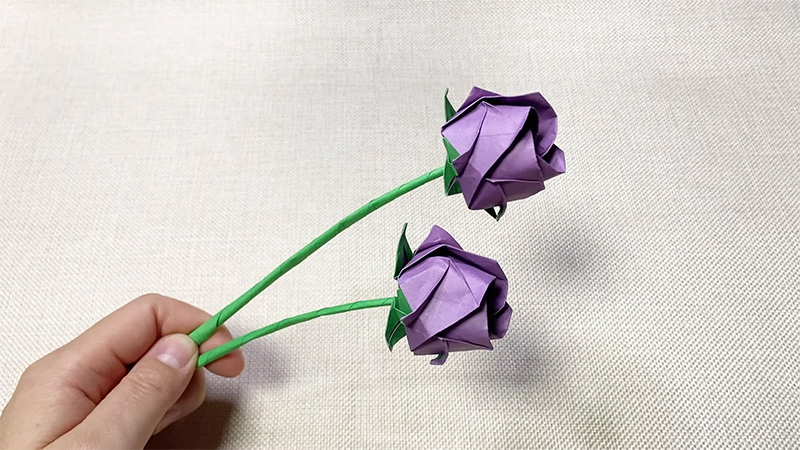 Supplies You Need to Make a Purple Origami Rose