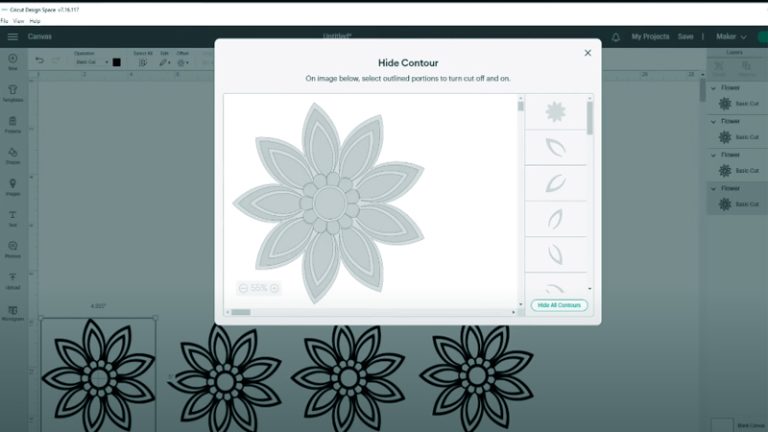 Use Contour in Cricut Design Space