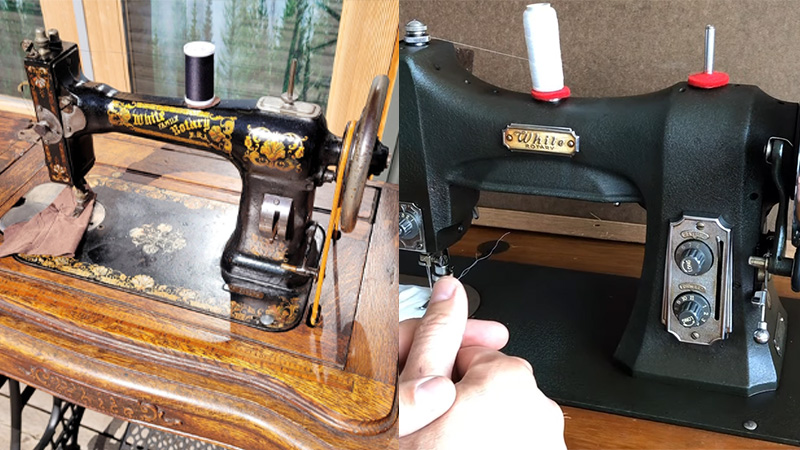 Vintage White Sewing Machine Models
