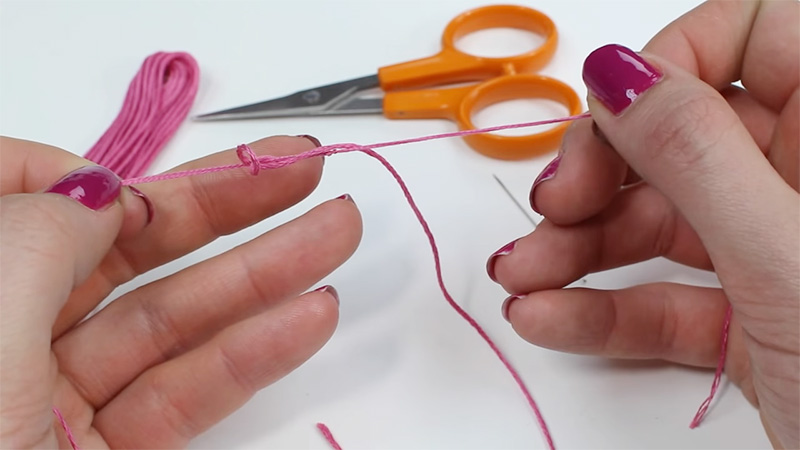 best way to separate embroidery floss