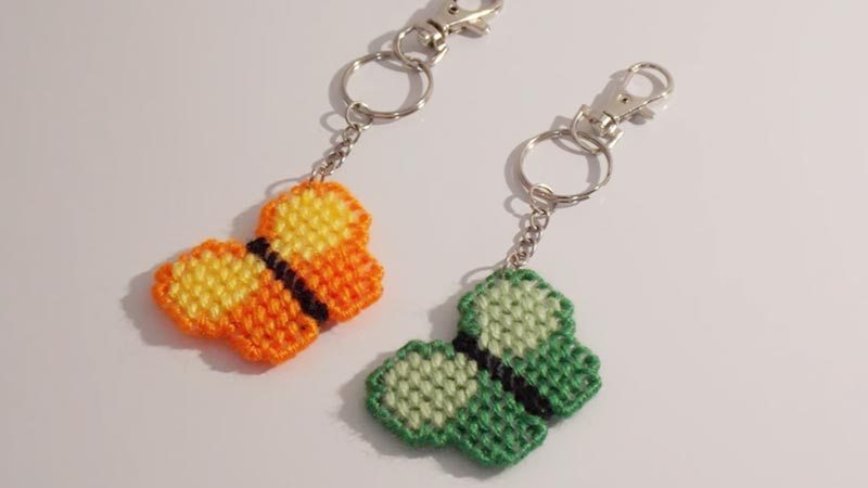 Care For Your Cross Stitch Keychain