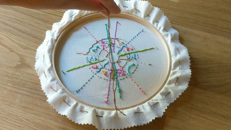 How to Finish Cross Stitch in a Hoop