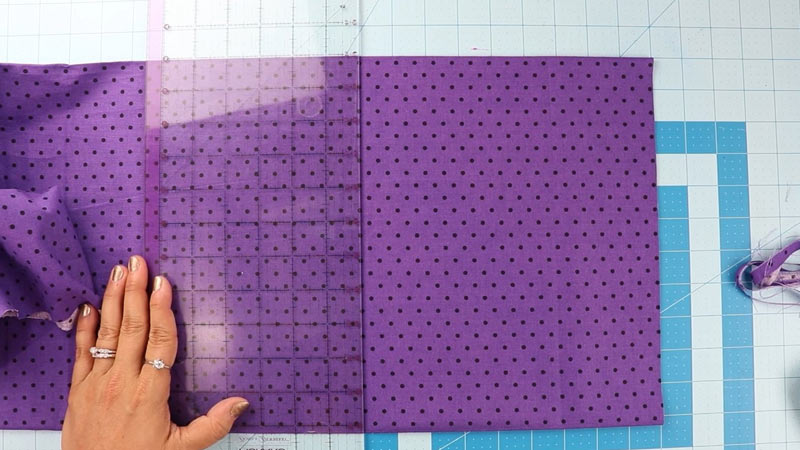 Pin or weight the fabric