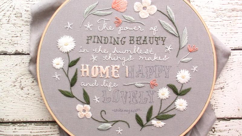How Do I Choose the Right Embroidery Stitch for Lettering