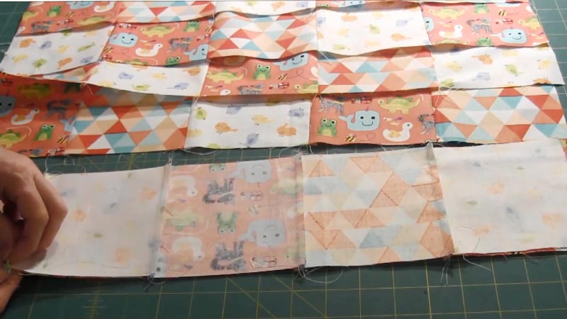 How Do I Sew Five Inch Squares Together