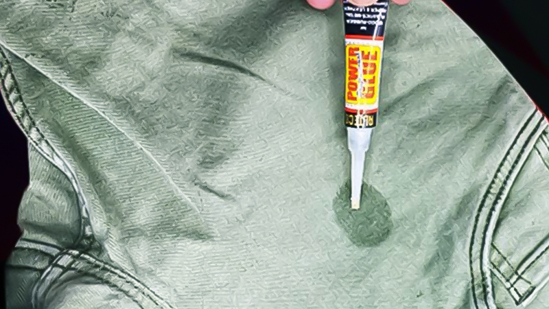 Use Super Glue on Fabric