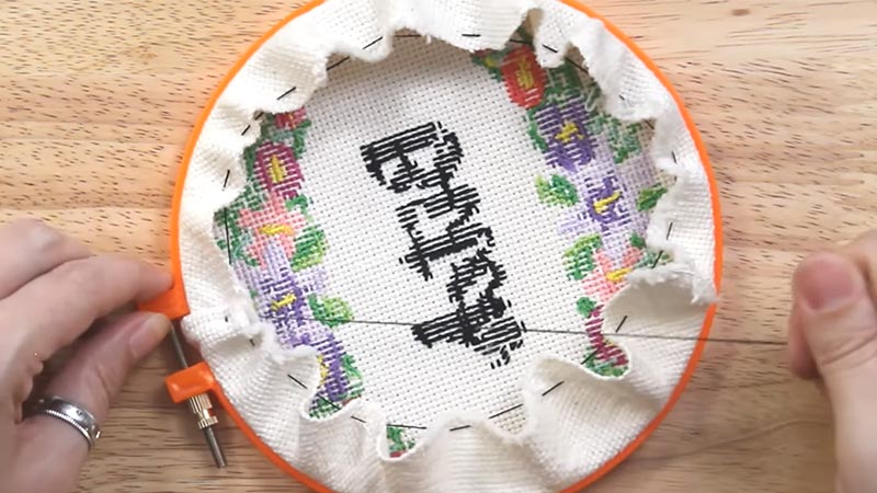 How to Finish Cross Stitch in a Hoop