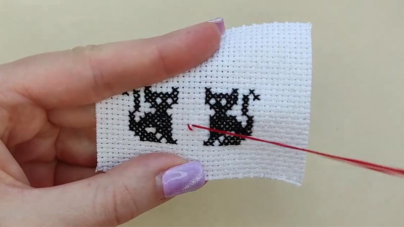 How to Make Cross Stitch Keychain