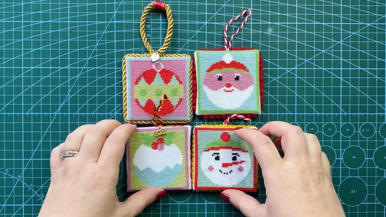 How to Make Cross Stitch Ornaments