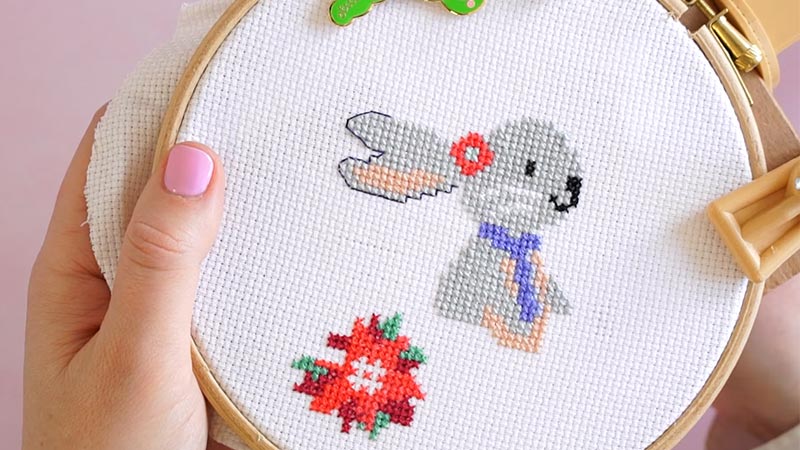 How to Start Back Stitch Cross Stitch