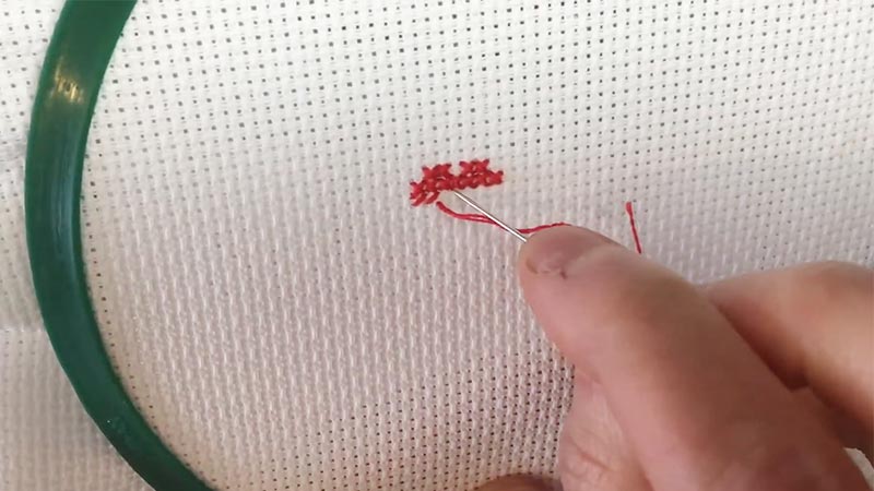 How to Tie off Cross Stitch