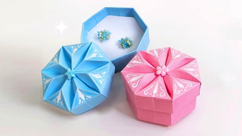 Origami Gift Boxes with Lids