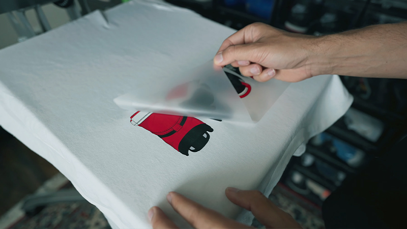 Peel the Transfer Paper