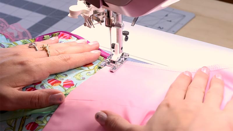 Sew the Panel to the Dress