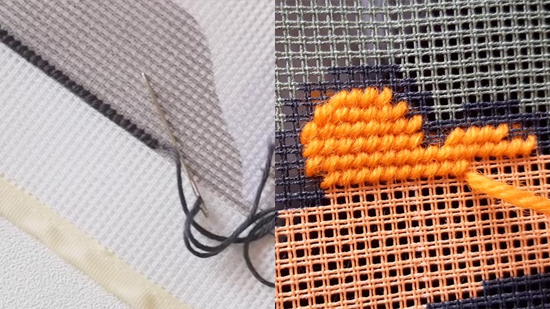 What Is the Difference Between Tent Stitch and Half Stitch in Embroidery