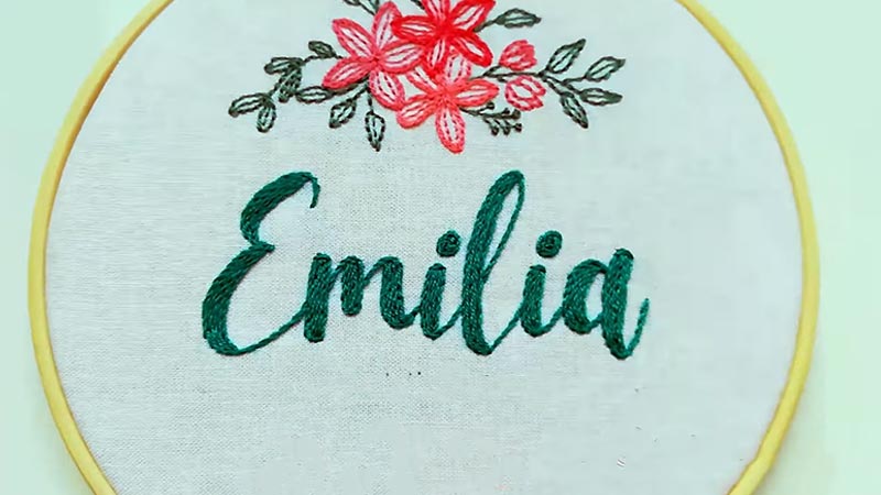 What Stitch Should I Use to Embroider Letters