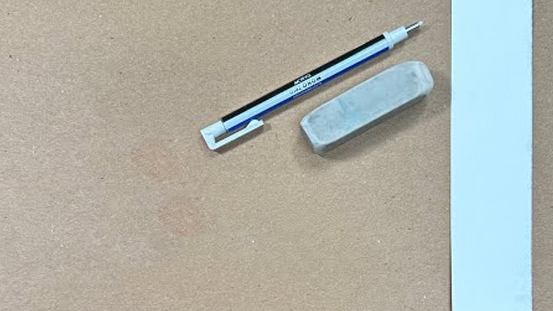 White Vinyl Eraser