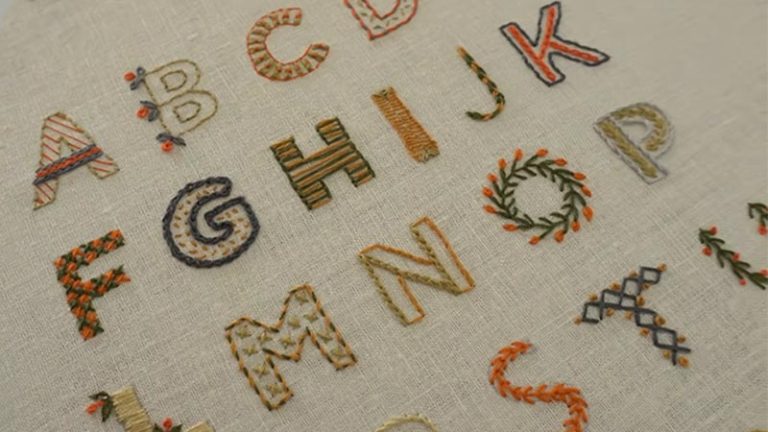 What Stitch Should I Use to Embroider Letters