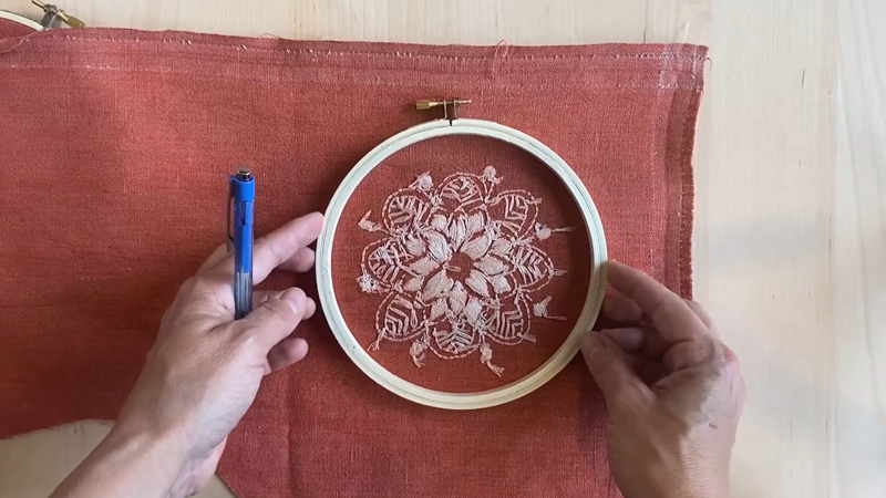 Mounting Fabric in a Hoop