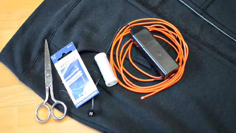 Tools Required for Attaching El Wire to Clothes