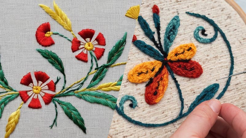 Bunka Embroidery vs Punch Needle