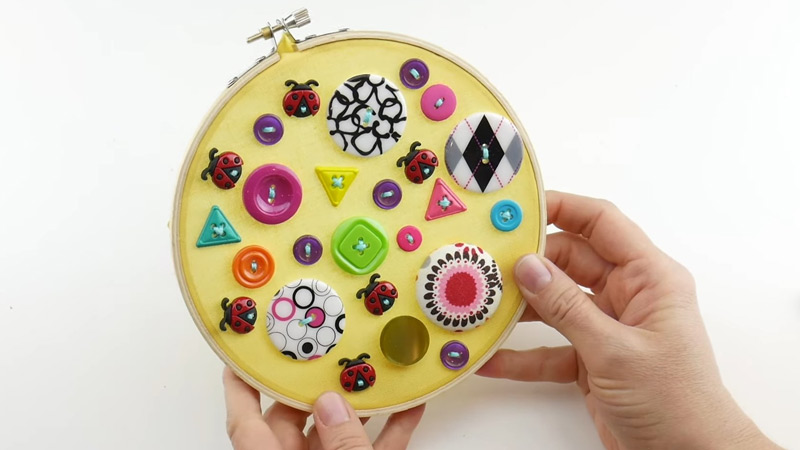 Button Puzzle Art